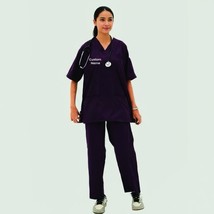 Custom Nurse Scrub &amp; Trouser Set, Embroidered 3 Colors  Personilized S-XL - $36.62