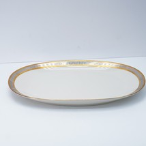 Rosenthal Ivory Duchess China Gold Silver Rimmed Serving Platter - 15 in - £45.33 GBP