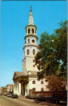 Vintage Postcard - St Michael&#39;s Church Oldest Church In City Charleston SC (C10) - £5.91 GBP