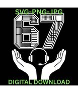 Funny Six Seven 67 Meme Gen Alpha Slang 6-7 Hands gift for call center e... - $2.45 CAD