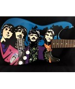 THE BEATLES FENDER Guitar Hand OIL Painted by Bill Schuler - £1,486.64 GBP