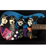 THE BEATLES FENDER Guitar Hand OIL Painted by Bill Schuler - $2,594.66 CAD