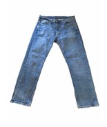 Levi&#39;s 505 Jeans Mens 36x32 Blue Straight Leg Regular Fit Denim  Great C... - $15.78