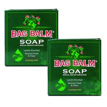 Bag Balm Mega Moisturizing Soap Rosemary Mint 3.9 Ounce Bar (Value Pack of 2) - £21.67 GBP