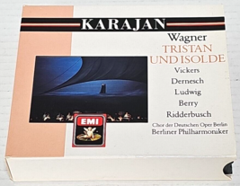 Wagner Tristan und Isolde GERMAN 4 CD Set Karajan Medieval Legend Lovers Knight  - £10.18 GBP