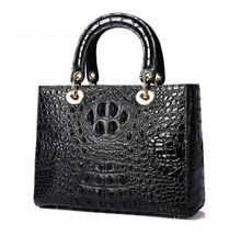 Quality Pattern Women Genuine Leather Bag Cowhide Leather Women Leather Handbag  - £244.81 GBP