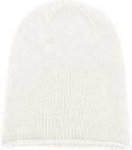 Shorts Of Hawick Women&#39;S 100% Cashmere Beanie Hat - Ivory White - Made In - £71.67 GBP