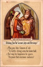 Wishing You the Season&#39;s Joys &amp; Blessings Christmas Postcard PC39 - £3.96 GBP