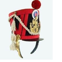 Medieval Napoleonic Shako Helmet, Leather Shako Helmet gift new - £116.01 GBP