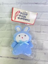 Edie Creations Polly Plush Playthings Terry Cloth Plush Stuffed Bunny Rabbit Toy - £55.26 GBP