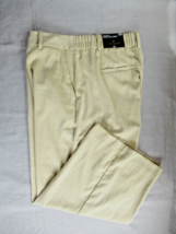 Worthington pants faux linen 14W sesame wide leg  inseam 22&quot;  New resort - $13.67