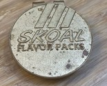 Vintage Skoal Flavor Packs Promo Gold Metal Money Clip Men&#39;s Estate Find... - £14.29 GBP