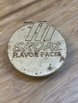 Vintage Skoal Flavor Packs Promo Gold Metal Money Clip Men&#39;s Estate Find... - $17.82