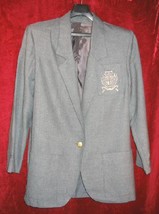 Womens Logo Gray Suit Sports Jacket Sz Small - £19.59 GBP