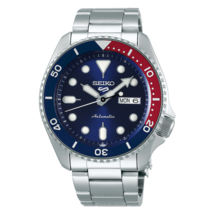 Seiko 5 Sports Full Stainless Steel Pepsi Bezel 42.5mm Automatic Watch SRPD53K1 - £153.88 GBP