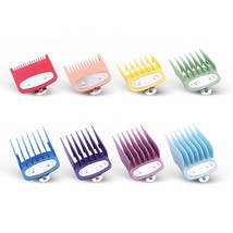 Professional 8 Color Coded Combs Attachment Cutting Guides Combs With Me... - $31.99