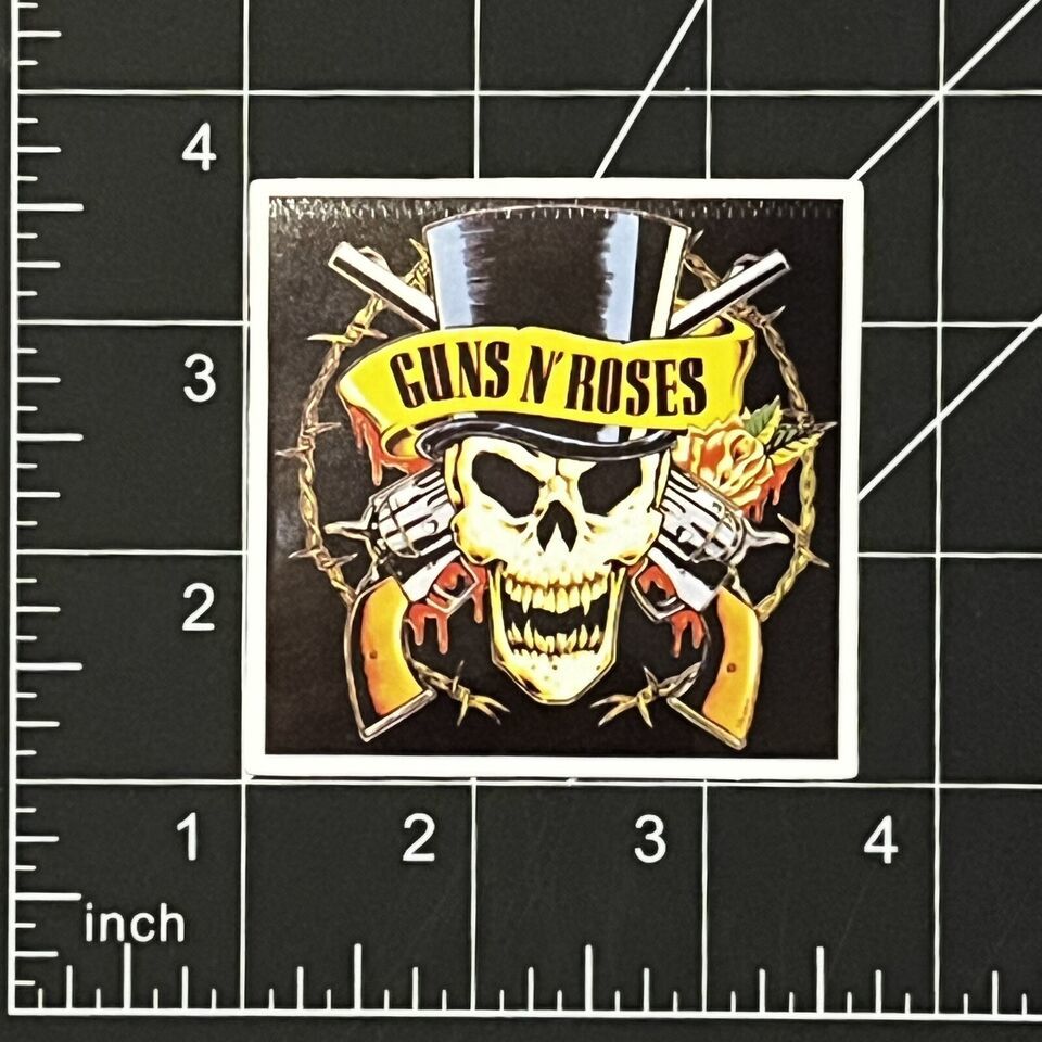 Guns N Roses - Vinyl Sticker American Rock Band Waterproof Durable Sunproof