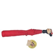 Vintage Disney Minnie Mouse Umbrella New With Tag Red  - £11.00 GBP