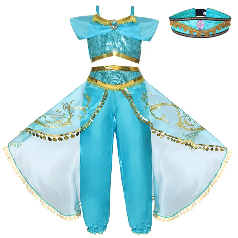 Girls  Dress Up Arabian  Costume Kids  Cosplay Birthday Party Costume Baby Girl  - £63.16 GBP