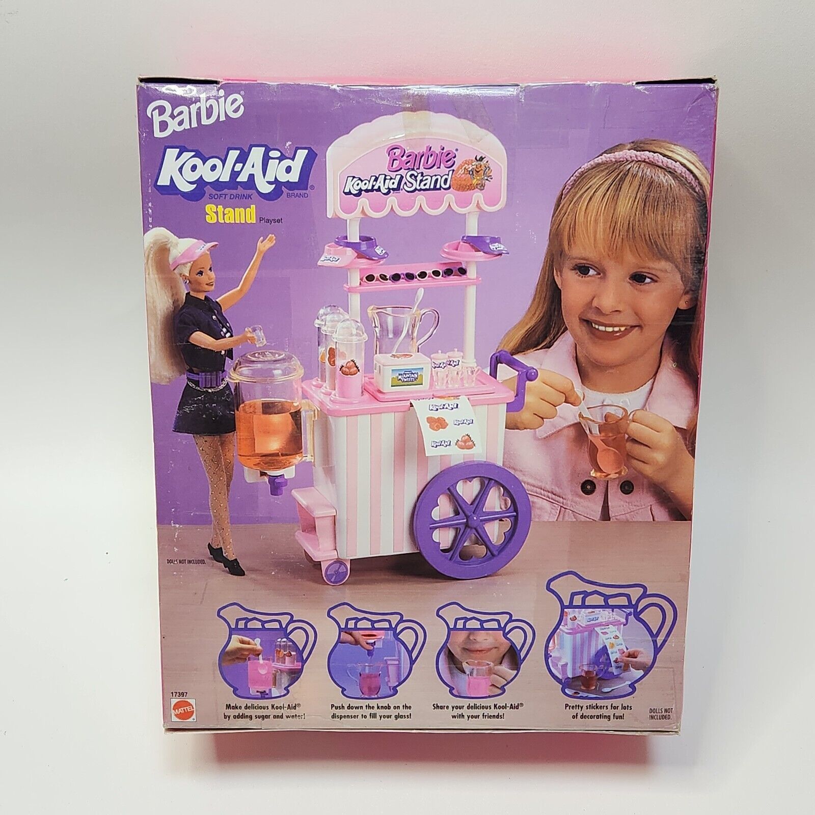 Vintage 1997 Barbie KOOL AID Kool Aid Stand and 50 similar items