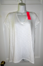 NWT LILLY PULITZER RESORT WHITE V-NECK ETTA TOP L - $50.73 CAD