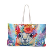 Personalised/Non-Personalised Weekender Bag, Llama, Large Weekender Bag, awd-463 - £38.47 GBP