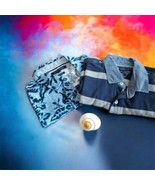 Tommy Hilfiger Men&#39;s Custom Fit Polo Shirts~Hawaiian Print~Blue White St... - £31.20 GBP