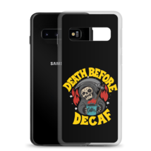Death Before Decaf Clear Case for Samsung® - £15.89 GBP