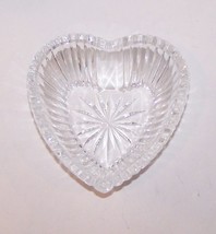 STUNNING SIGNED WATERFORD CRYSTAL HEART SHAPED 5&quot; BOWL - $32.22