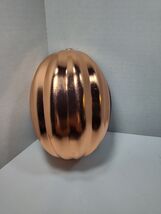 Vintage Copper Tone Aluminum Oval Jello Mold Wall Decor Baking Pan Hangi... - $13.85