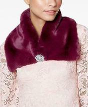 INC International Concepts Womens Purple Faux Fur Scarf Collar - £17.26 GBP