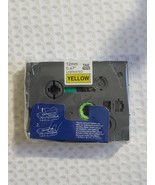 Label Maker Tape TAE-631 631 12mm 0.47&quot; Compatible - Black on Yellow (1-... - £6.25 GBP