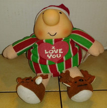 1991 Ziggy Christmas Hanger I Love You Stuff Plush Toy Rare HTF - £14.96 GBP