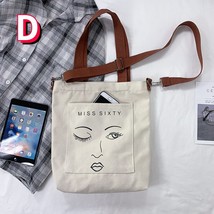 Messenger Bag Female Canvas Ins Cute Large Capacity Student Cloth School Bag Fem - £49.90 GBP