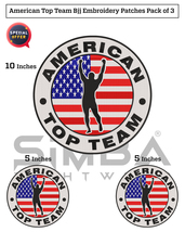 3 Pcs American Top Team BJJ Gi Patches BJJ Shop Patches BJJ Embroidery Patches - £24.28 GBP