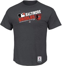 Majestic Men's Baltimore Orioles Authentic Collection T-Shirt Black-Small - $18.80