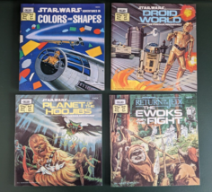 Lot of 4 Vintage STAR WARS Read-Along Books - Missing Tapes - £27.51 GBP