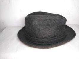 Country Gentleman Men&#39;s Hat Fedora Curved up Bill Type - Grey Wool - $27.54