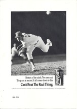 Coca Cola Photo Sheet for Print Ads 1990 Can&#39;t Beat the Real Thing Baseball - $0.99