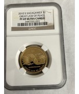 2010 S SACAGAWEA Great Law Of Peace $1 PF-69 ULTRA CAMEO NGS Slabbed - £15.53 GBP
