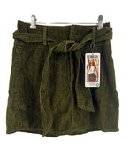 Rewash Green Corduroy Belted Mini Skirt Size 5 / 27 New - £9.76 GBP