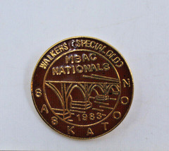 MBAC Nationals Bowling Saskatoon 1983 Walkers Special old Saskatchewan Pin VTG - £11.92 GBP
