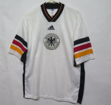 VTG Adidas Deutscher Fussball Bund Germany Soccer Jersey Sz L England Made Rare - $71.20