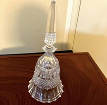 Vintage Crystal Glass Clear Bell - £21.67 GBP
