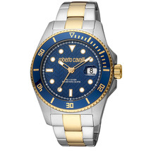 Roberto Cavalli Men&#39;s Classic Blue Dial Watch - RC5G042M0075 - £152.31 GBP