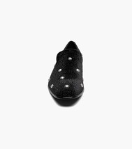 Stacy Adams Spangle Rhinestone Slip On Shoes Black and Silver 25699-042 image 6