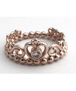Authentic PANDORA Rose Collection My Princess Tiara Ring, 180880CZ-58 Sz... - $73.58 CAD