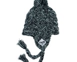 Neff de Mujer Negro Ashes Borla Pom Gorro Holgado Tejido Invierno Esquí Nwt - $19.95