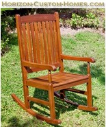 Teak Wood Patio Outdoor Garden Rocking Rocker Chair - $329.00