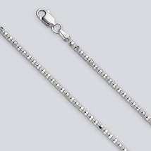 Diamond Cut Bead Chain - 2.2mm (Necklace,Bracelet,Anklet) - Sterling Silver [TN] - £16.19 GBP+